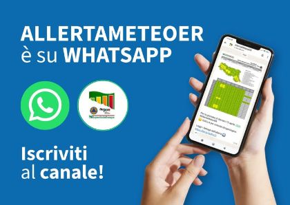 Nuovo canale WhatsApp di Allerta Meteo Emilia-Romagna